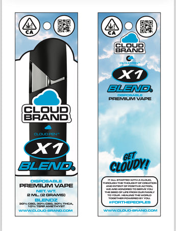 CBD w/REAL TERPENES CLOUD PEN X1